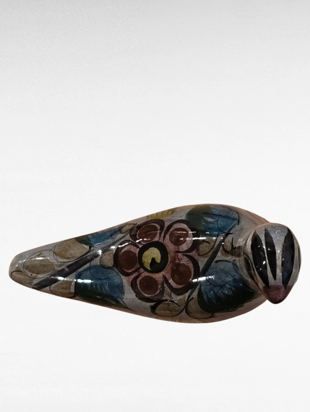 Vintage Tonala Mexican Folk Art Ceramic Bird